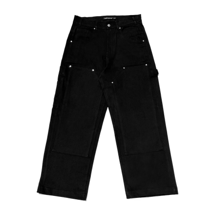 BLACK CARPENTER PANTS
