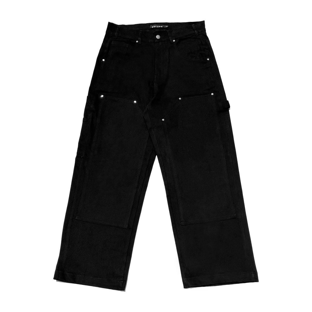 BLACK CARPENTER PANTS