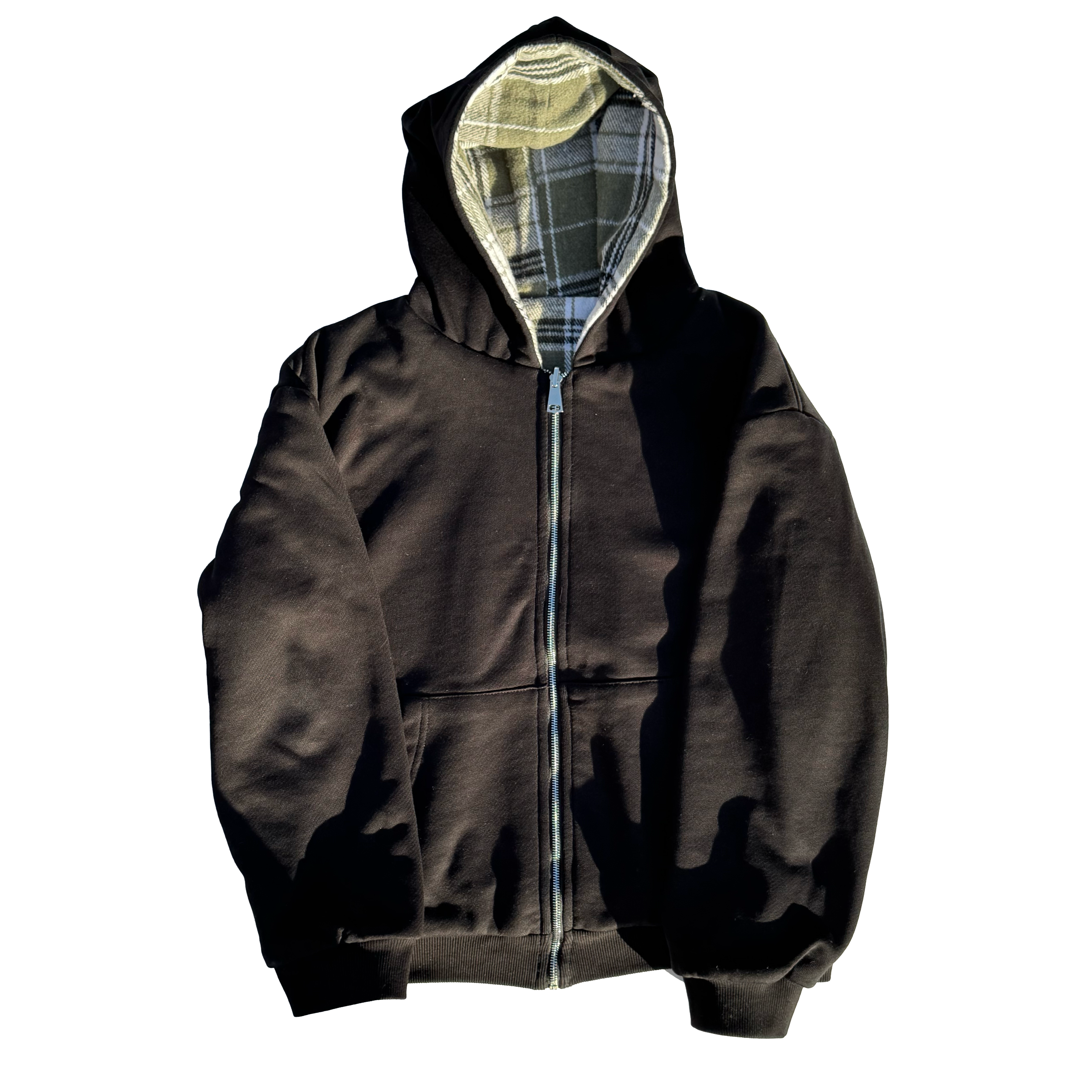 Black Reversible Zip-Up