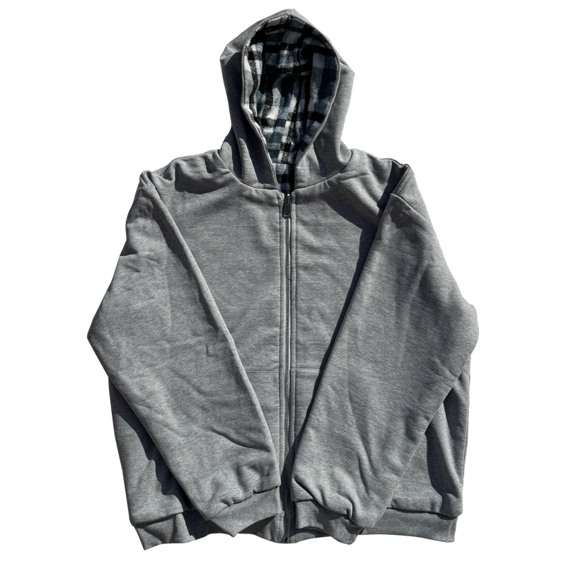 Grey Reversible Zip-Up