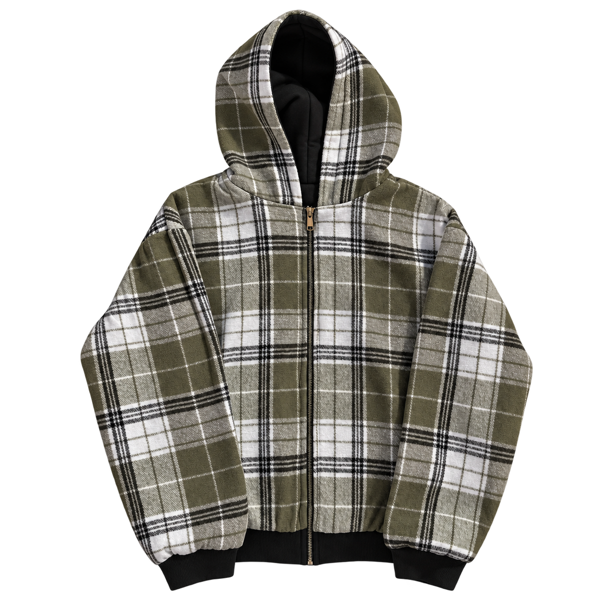 Black Reversible Zip-Up
