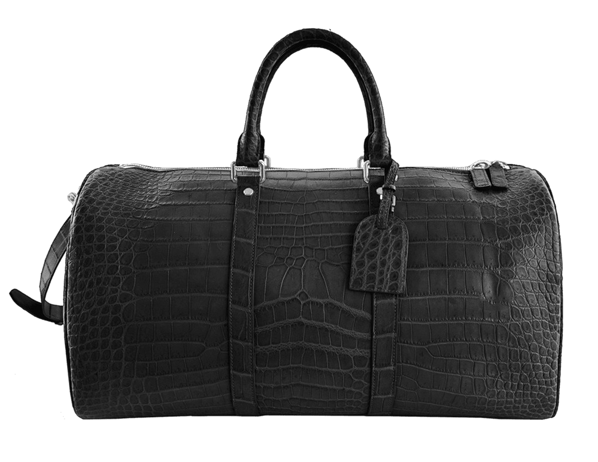 Croc-Embossed Duffle